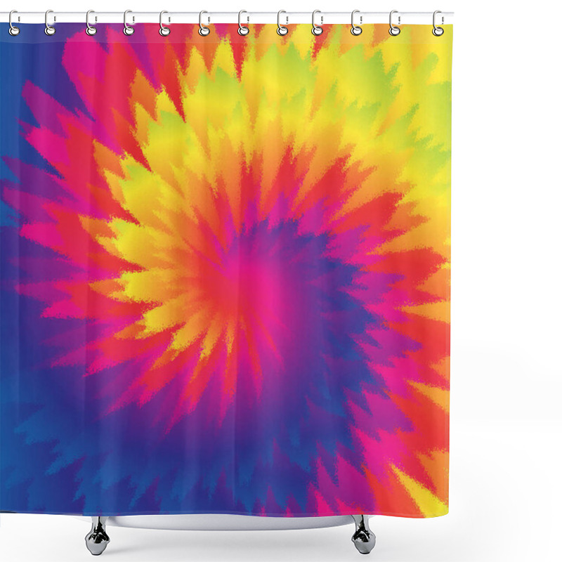 Personality  Abstract Pastel Swirl Background. Tie Dye Pattern. Vector Illustration. Shower Curtains