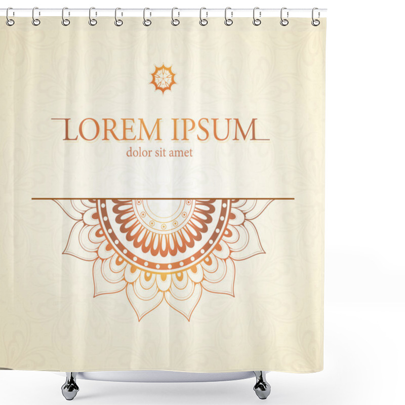 Personality  Orient Style Card Shower Curtains