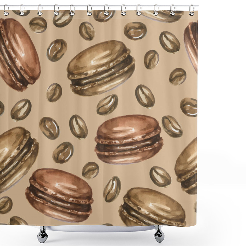 Personality  Pattern With Coffee Beans Shower Curtains