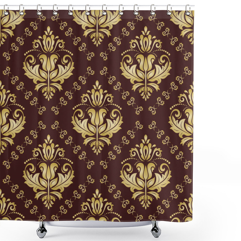 Personality  Orient Seamless Vector Background Shower Curtains