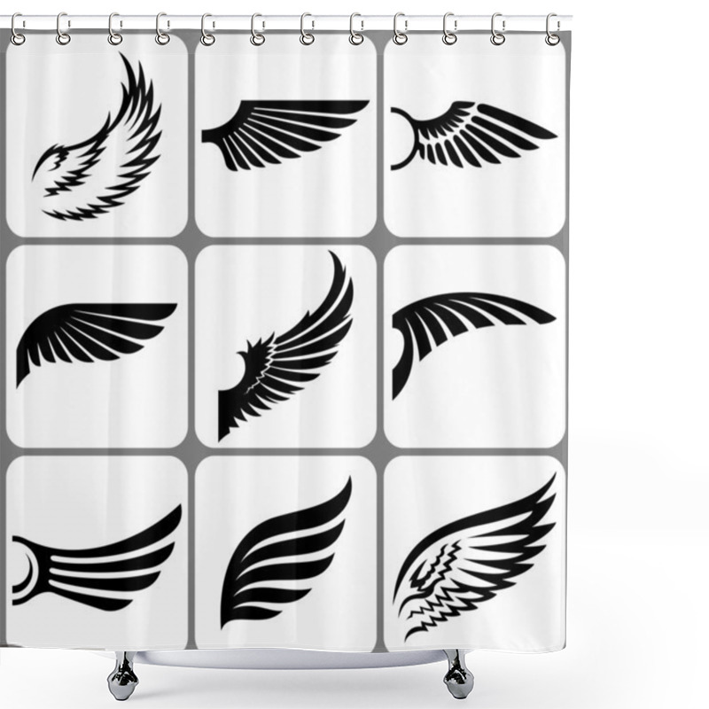 Personality  Wings Set Shower Curtains