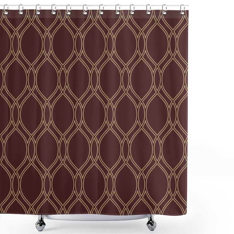 Personality  Geometric Seamless Vector Pattern Shower Curtains