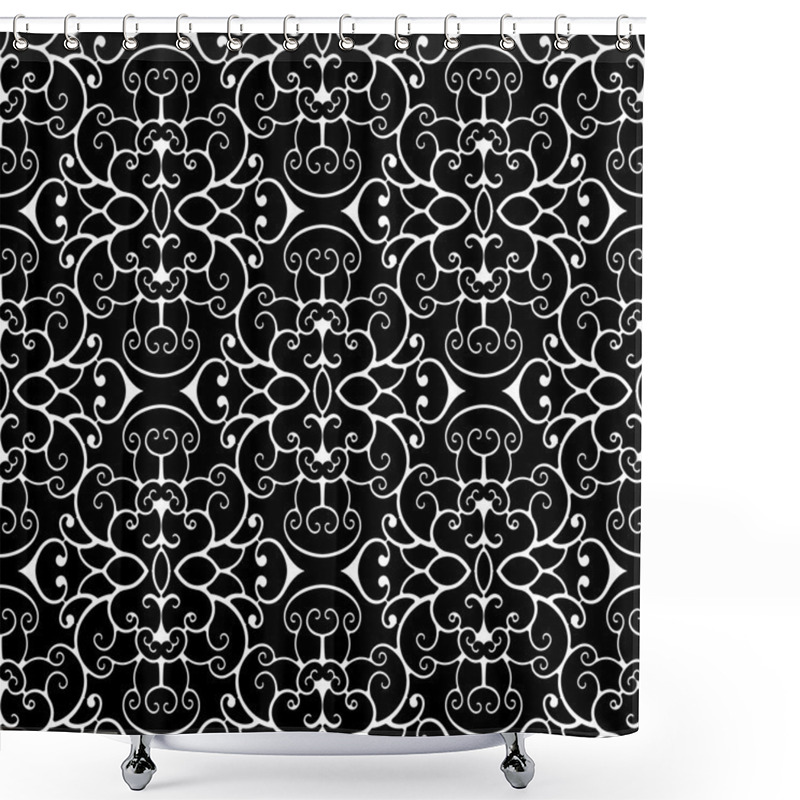 Personality  Abstract  Lace Pattern Shower Curtains