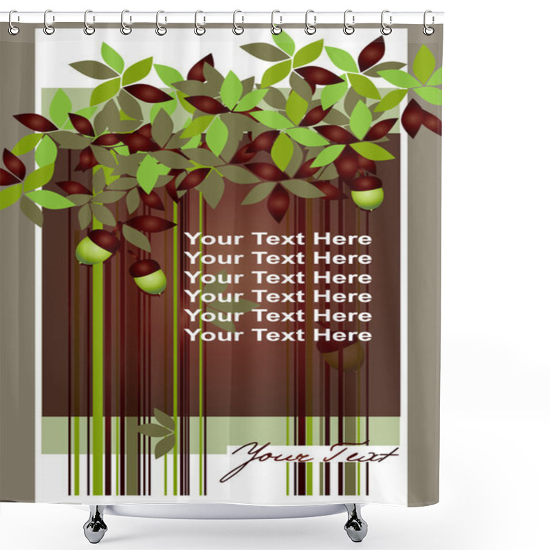 Personality  Acorn Theme Template Shower Curtains