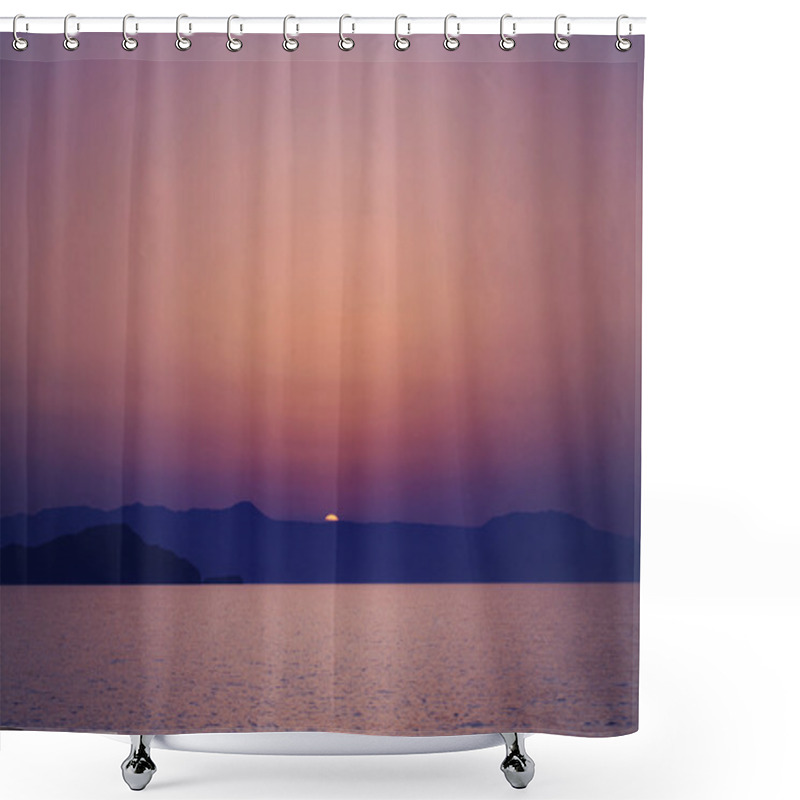 Personality  Crete Sunset. Sea, Sun And Ske. Impressions Of Greece Shower Curtains