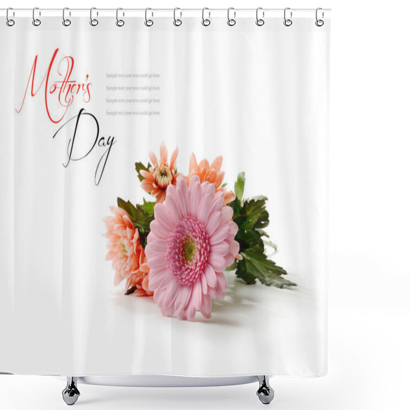 Personality  Mother's Day Flowers Shower Curtains