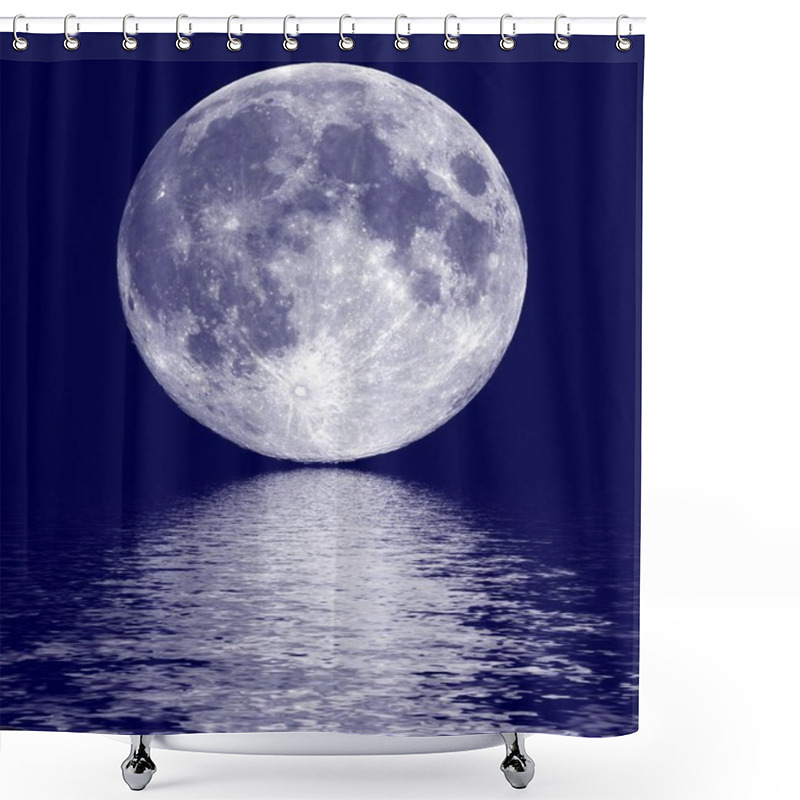 Personality  Full Moon Shower Curtains