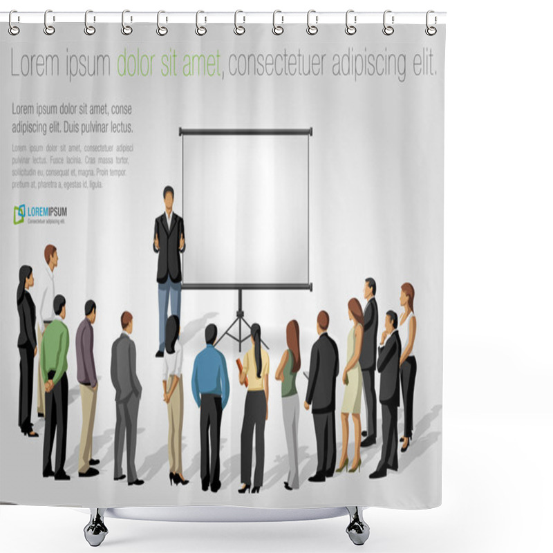 Personality  Presentation Screen. Shower Curtains