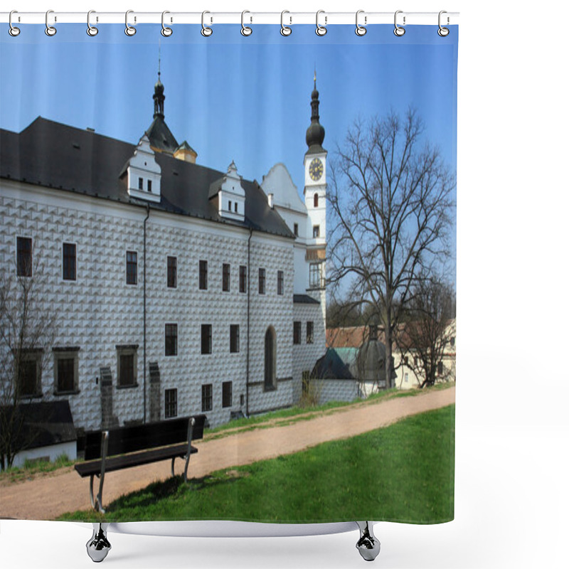 Personality  Renaissance Castle In Town Pardubice Shower Curtains