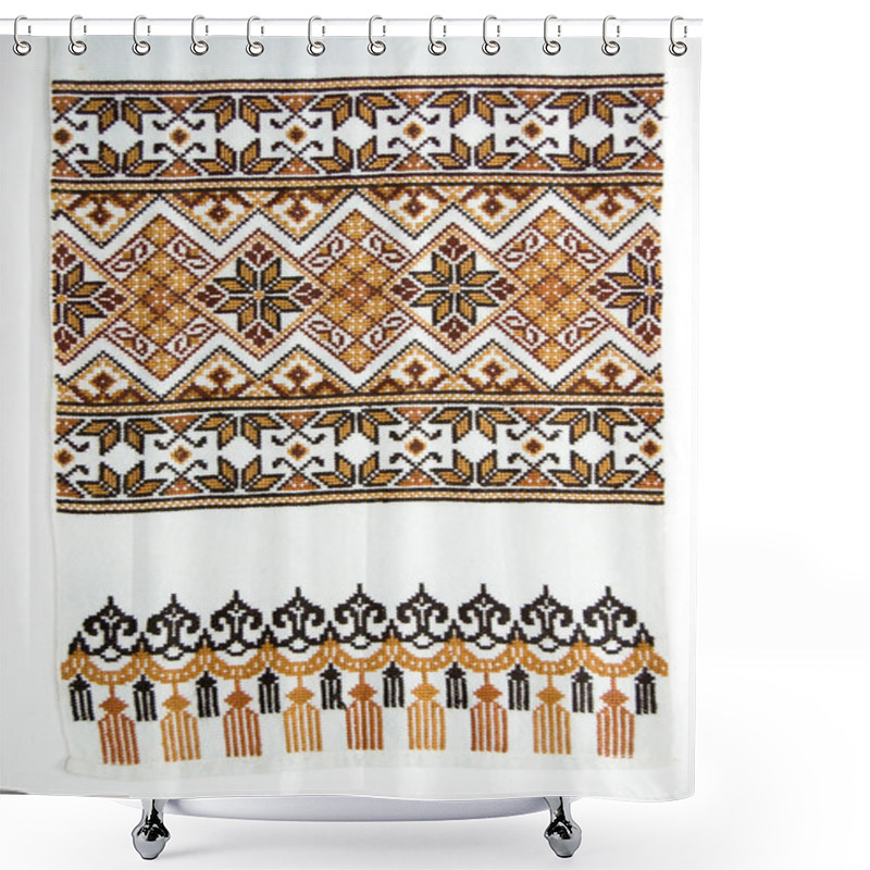 Personality  Ukrainian Embroidery Shower Curtains