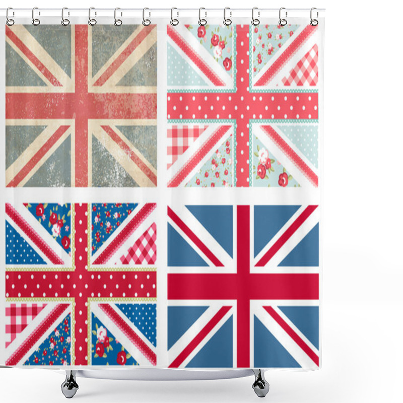 Personality  British Flags Shower Curtains