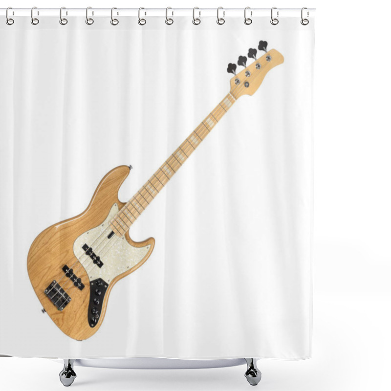 Personality  Electric Bass Guitar Shower Curtains