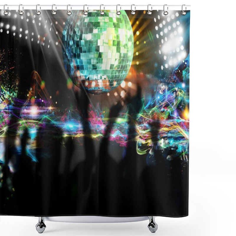 Personality  People Dancing In Night Club Shower Curtains