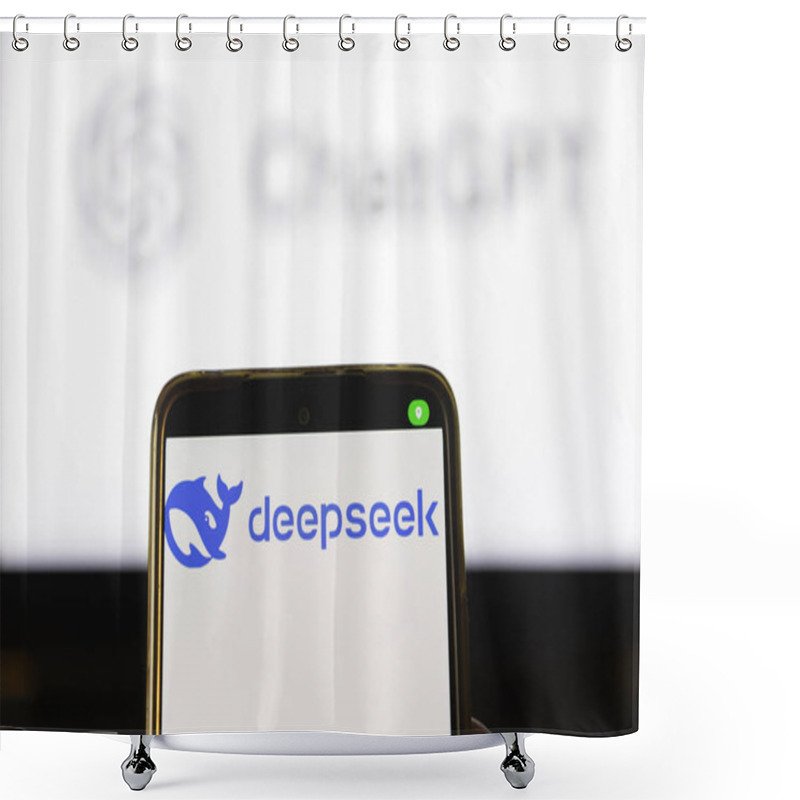 Personality  DeepSeek. Artificial Intelligence. CHATGPT. Artificial Intelligence Chat Created By The Company Of The Same Name. Application Design. Shower Curtains