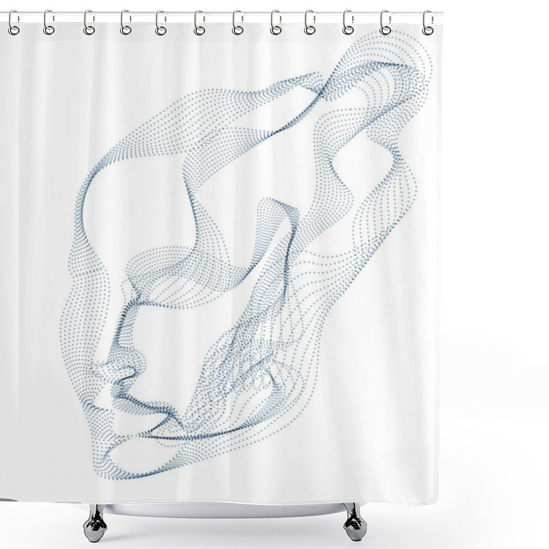 Personality  Technological Evolution Time, Digital Software Soul Of Machine,  Shower Curtains