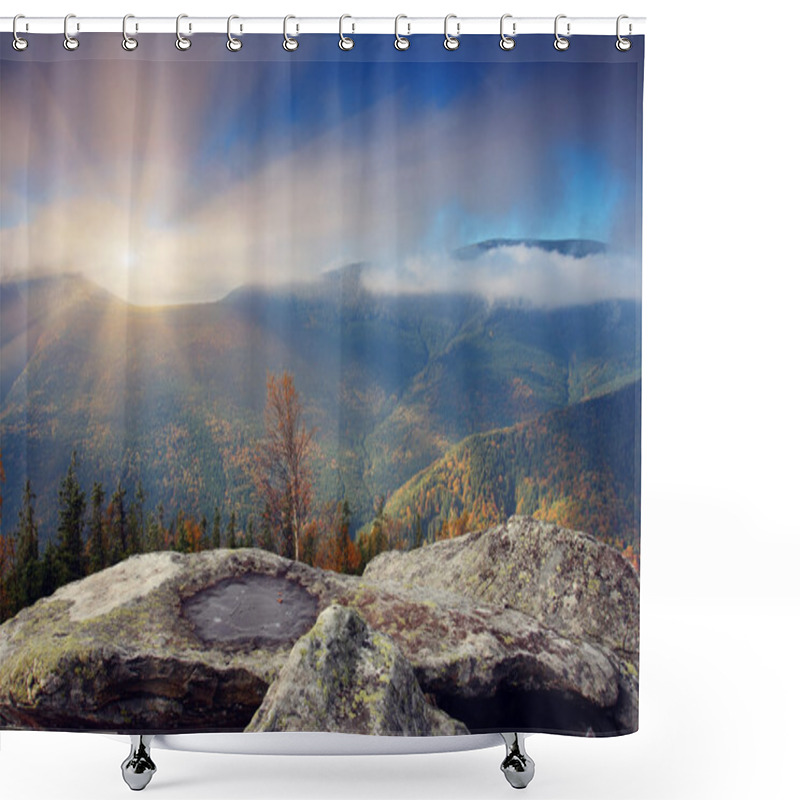 Personality  Autumn Mountains Shower Curtains