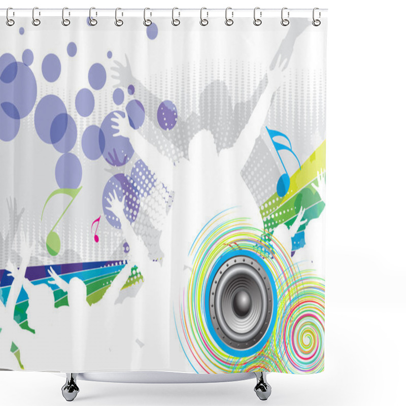 Personality  Party Concept Shower Curtains