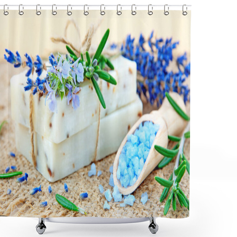 Personality  Natural Soap, Herbs And Bath Salt Shower Curtains