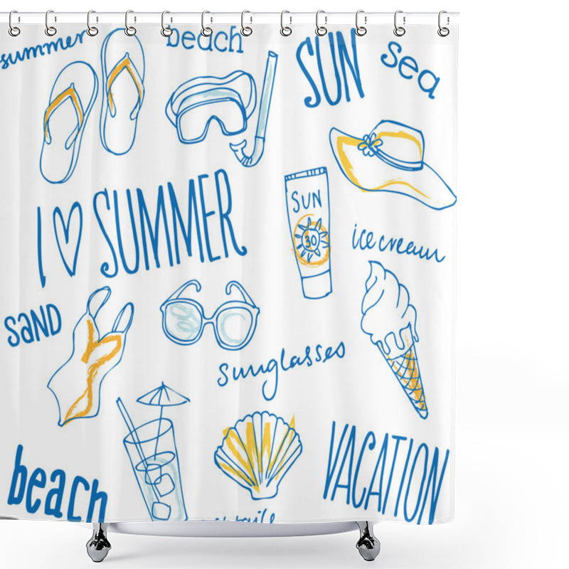 Personality  Summer Vacation Shower Curtains