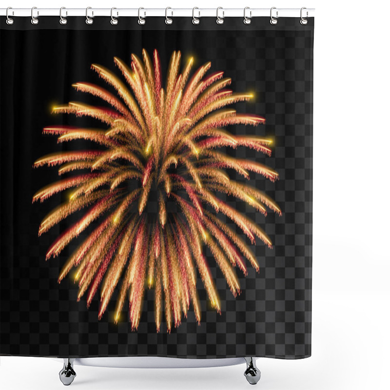 Personality  Sparkling Fireworks Shower Curtains