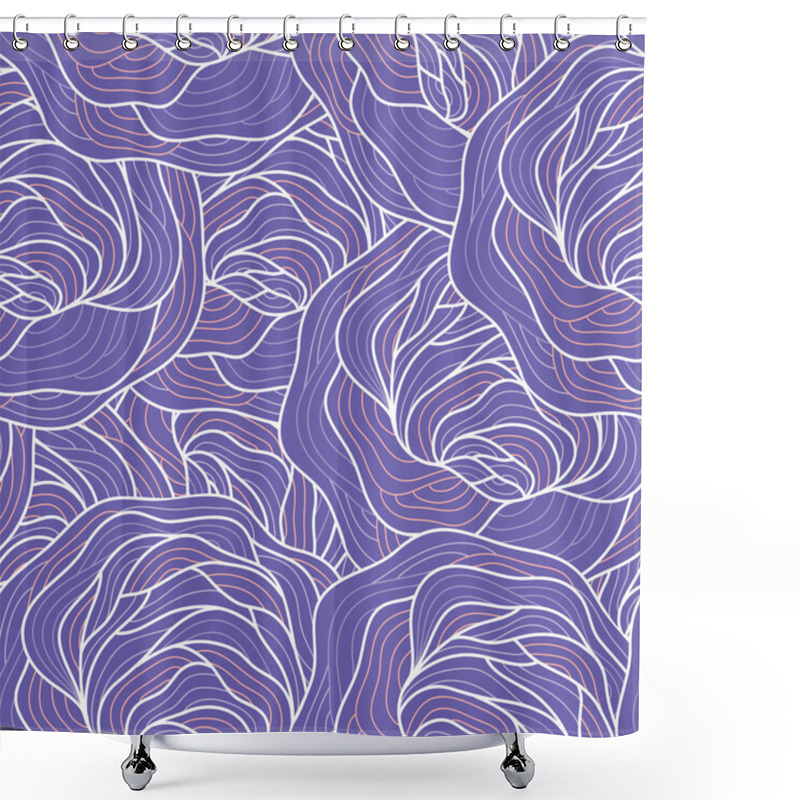 Personality  Abstract Seamless Floral Pattern Shower Curtains