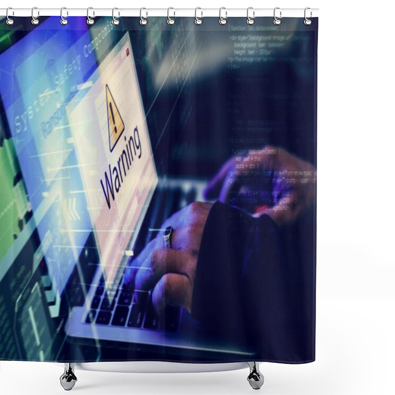 Personality  Diverse Computer Hacking Shoot  Shower Curtains