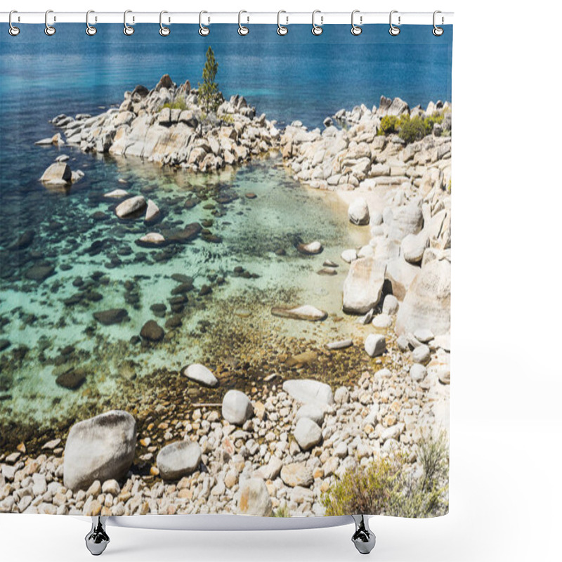 Personality  Lake Tahoe In The USA Shower Curtains