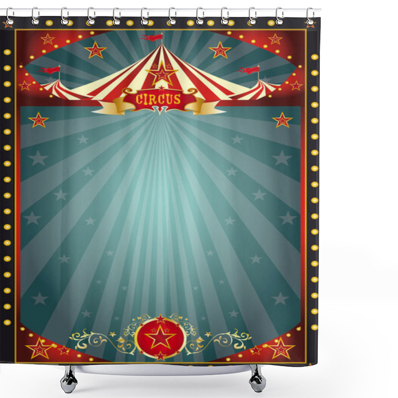 Personality  Black Fun Circus Shower Curtains