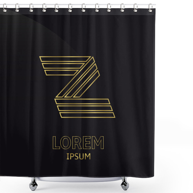 Personality  Letter Z Shower Curtains