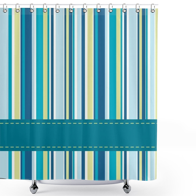 Personality  Striped Background Shower Curtains