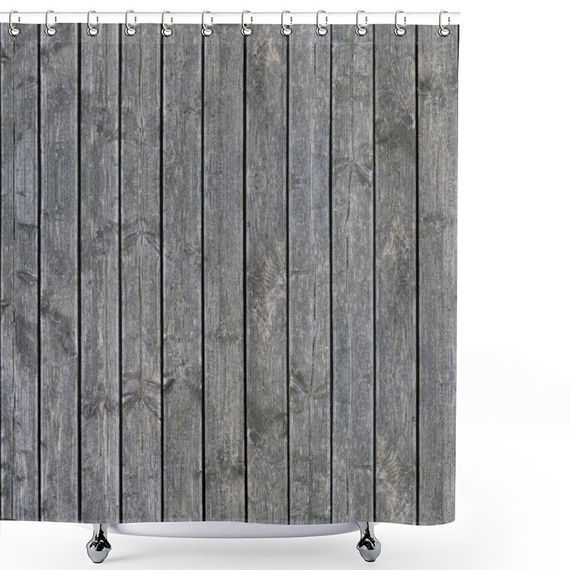 Personality  Weathered Bangkirai Wood Planks Texture Shower Curtains