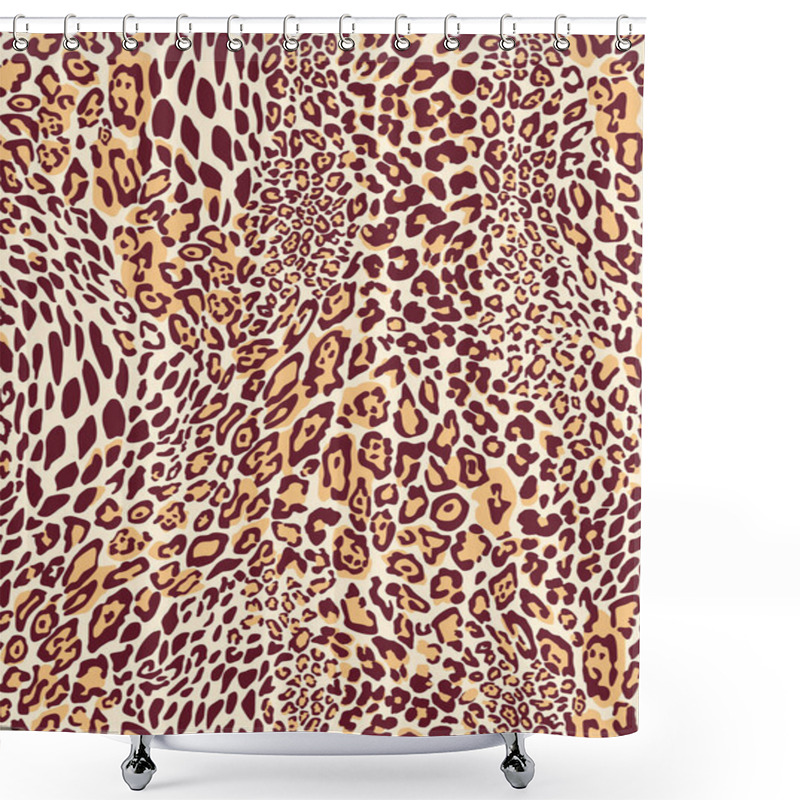 Personality  Seamless Classic Leopard Texture Pattern. Shower Curtains