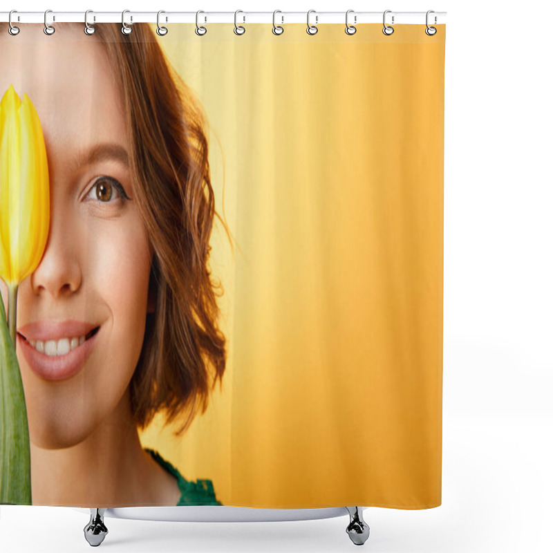 Personality  Headshot Shower Curtains