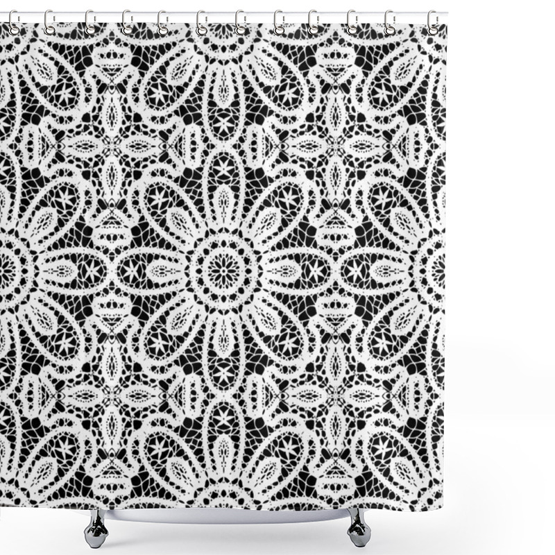 Personality  Lace Pattern, Seamless Background Shower Curtains