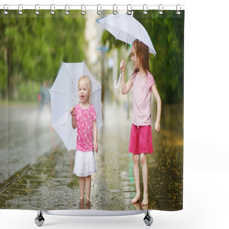 Personality  Sisters Under Rain Shower Curtains