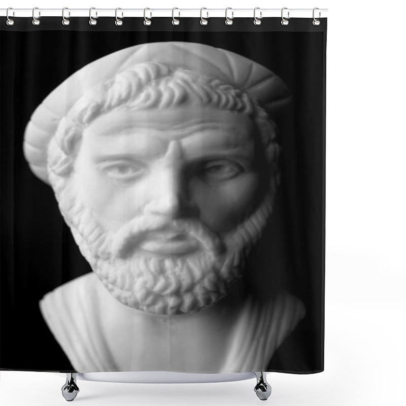 Personality  Pythagoras Of Samos, Was An Important Greek Philosopher, Mathema Shower Curtains