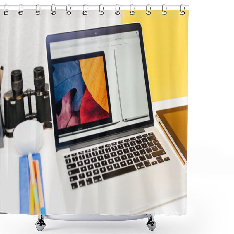 Personality  Apple Launches Apple Watch, MacBook Retina And Medical Research  Shower Curtains