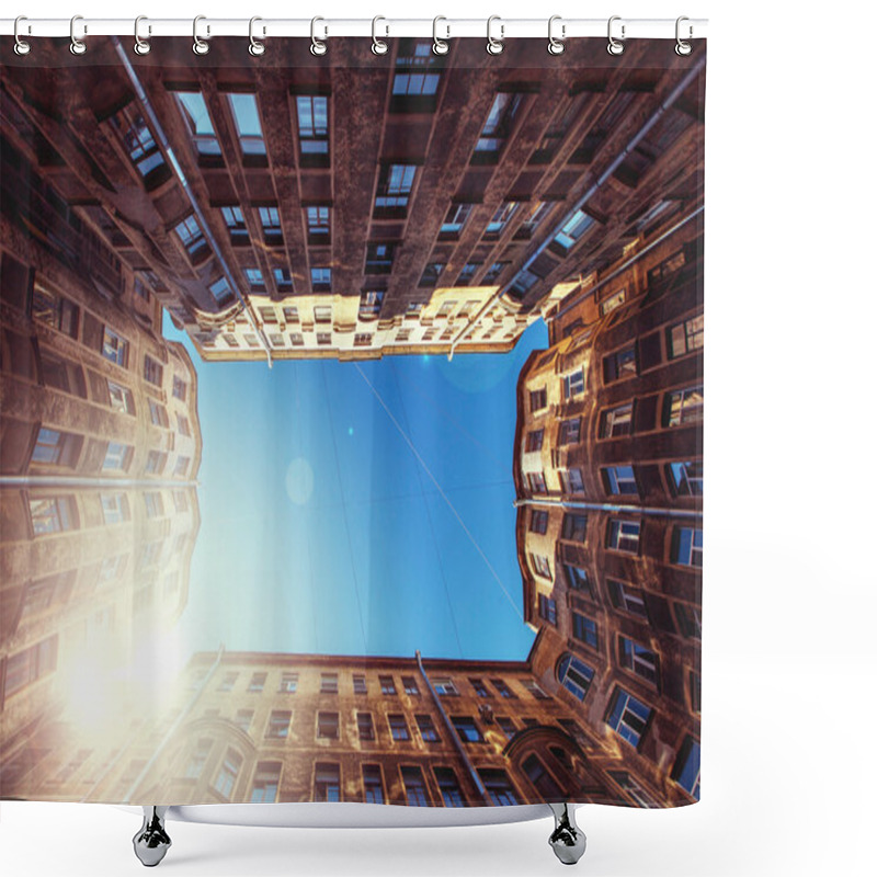 Personality  Old Courtyard In St. Petersburg Shower Curtains