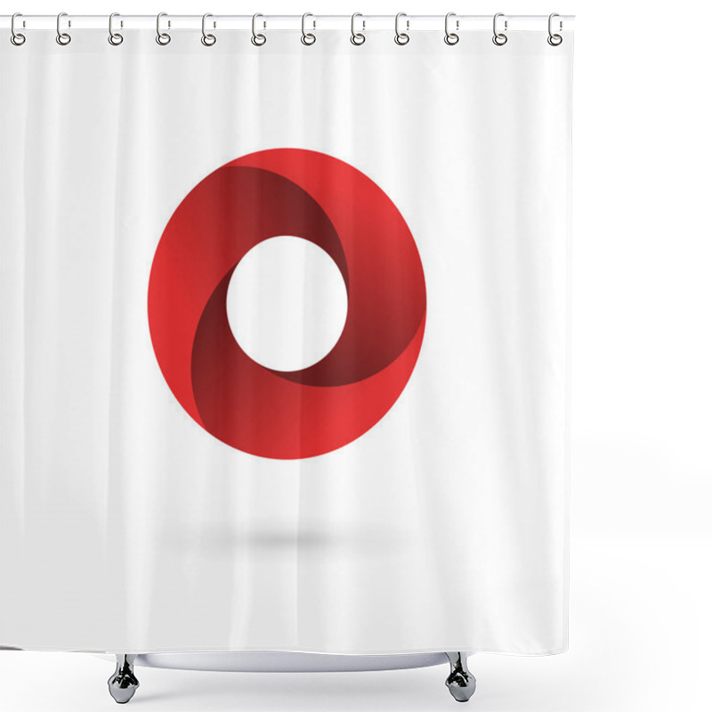 Personality  Letter O Logo Icon Design Template Elements Shower Curtains