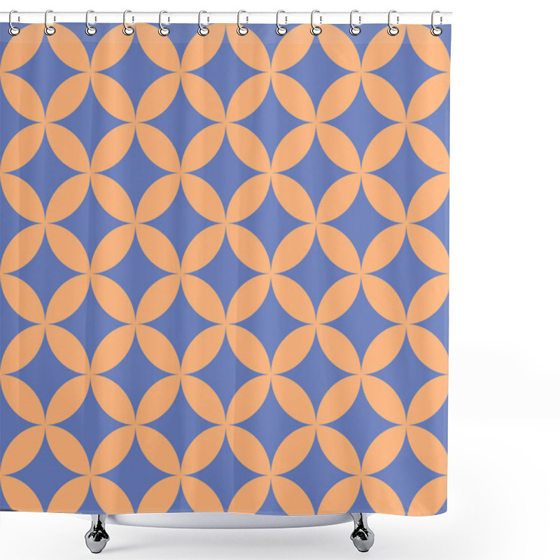 Personality  Vector. Seamless Mediterranean Geometric Pattern, Ornamental Swatches. Talavera Template. Portuguese Azulejo. Turkish Decoration. Moroccan Mosaic. Spanish Porcelain. Ceramic Dishes, Folk Ornament. Shower Curtains