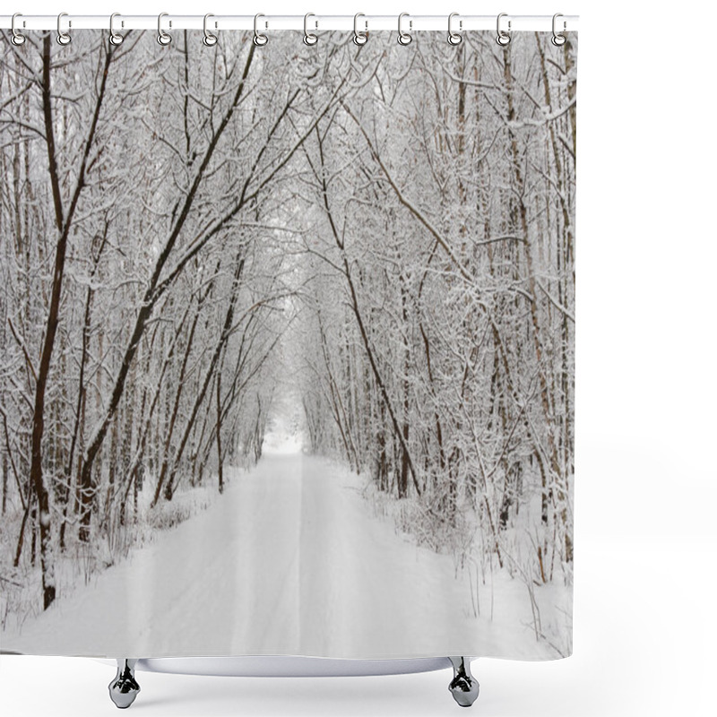 Personality  Winter Alley Shower Curtains