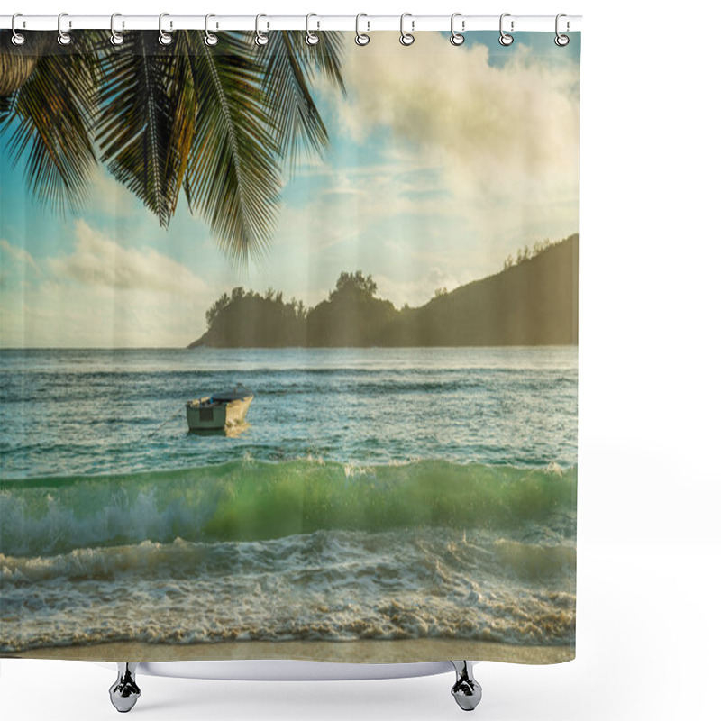 Personality  Tropical Beach Baie Lazare,Seychelles Shower Curtains