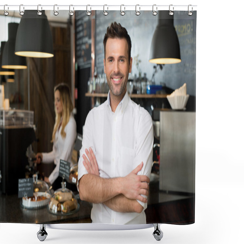 Personality  Successful Small Business Owner Shower Curtains