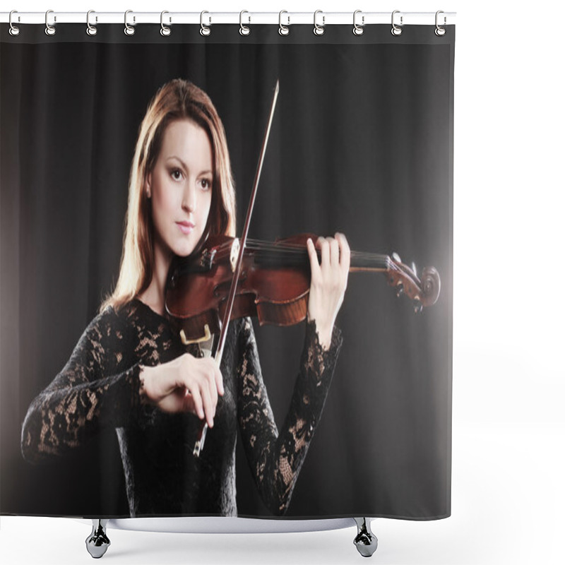 Personality  Violin Player Classical Musician Violinist Shower Curtains