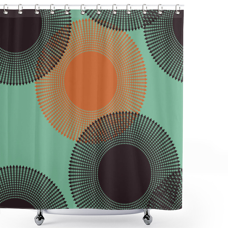 Personality  Abstract Seamless Vector Background. Shower Curtains