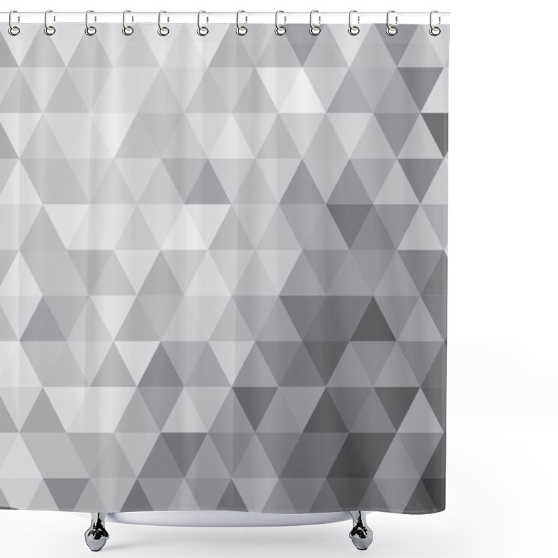 Personality  Abstract Triangle Background Patterns Shower Curtains