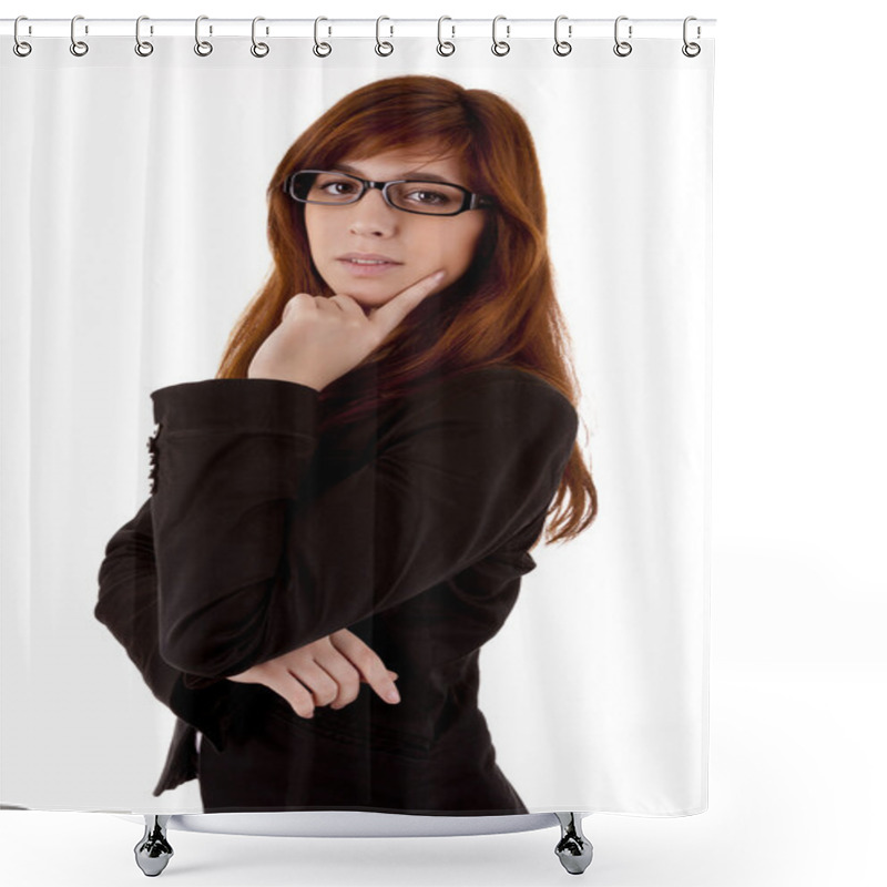 Personality  Bussines Woman Shower Curtains