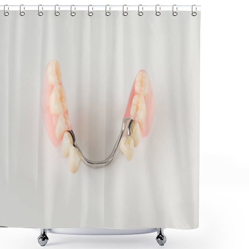 Personality  Clasp Prosthesis With Lock Fixation Shower Curtains