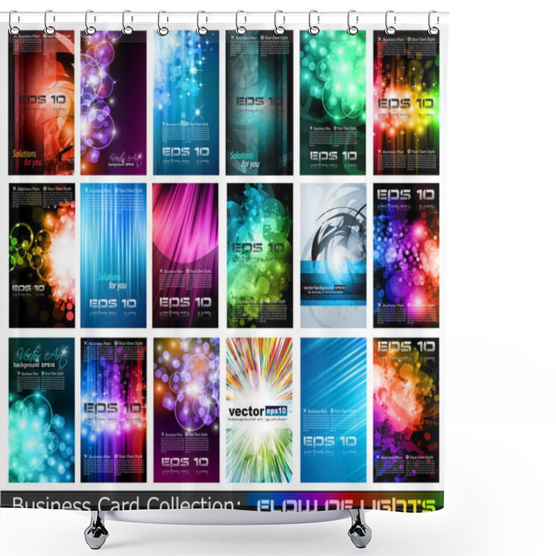 Personality  Business Card Collection: Shower Curtains