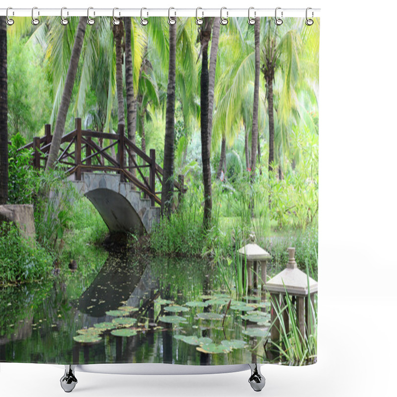 Personality  Classic Chinese Garden, South China Shower Curtains